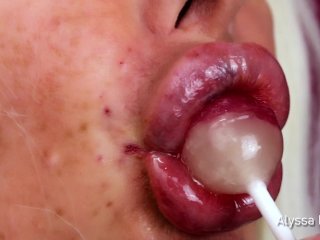 Big Fake Lips Milf - Close up Tease Full Video