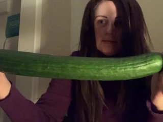 Look at this massive English cucumber!!!! (Super Soft Attempt!)