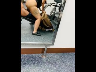 My girlfriend gets caught fucking her gym partner, before workout 