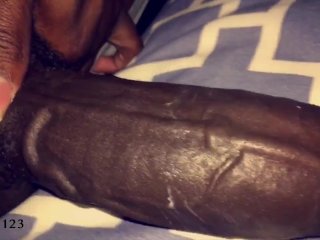 big black cock giving rough bed strokes grunts and cums