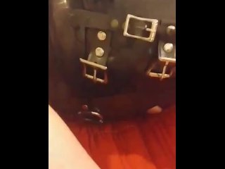 Miss Maskerade BDSM Enjoying deep anal in her latex hood and bondage