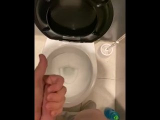 Go really Horny after a workout started to masturbate in gym toilets 