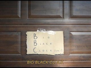 BORNHUB - BIG BLACK CLOCK