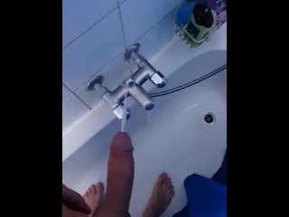 how I flooded his bathroom