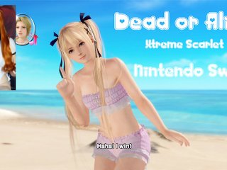 Swimsuit Kasumi at da Beach DOA Xtreme Scarlet OmankoVivi GAMEPLAY Switch