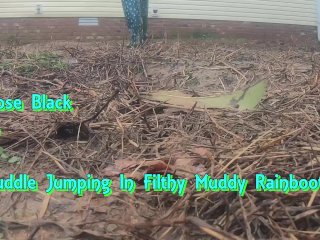 Puddle Jumping In Filthy Muddy Rainboots PREVIEW