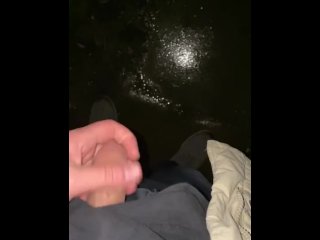 Outdoor wanking on the streets whilst it was raining