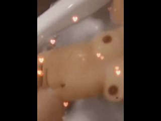 Bubbles and Bath Time Gone Wild. (CumShot!!)