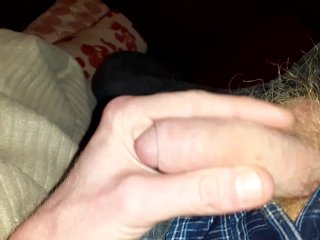 Pounding my little dick for a guy