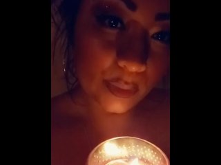 Candle light & my tittie
