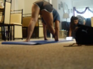 Quarrentined Goddess Avalon Jane Does Yoga and Ignores you Pathetic Losers