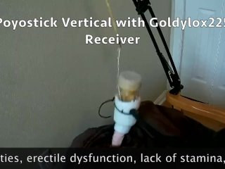 Poyostick Vertical used with a Venus 2000 Masturbation Machine Hands Free