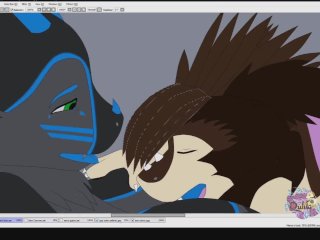 Gojira and Bat Blowjob - Speedpaint (Commission)