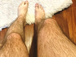 Drying My Wet Hairy Legs After A Shower