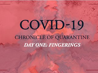 COVID-19: Chronicle of quarantine  Day 1 - fingering