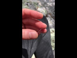 My Fingers Get Juicy with Pussy Cum on the Hiking trail