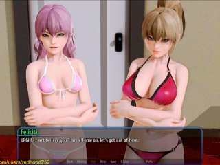 Harem Hotel Ep 16 - Taking Emma and Felicity to the beach