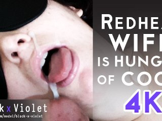 Red head British wife is hungry of cock 4K
