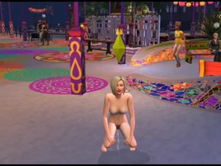 Girl peeing outdoors in public  sims 4 sex, Porno Game