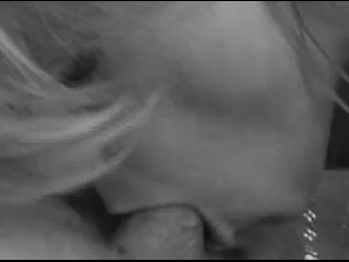 Busty Milf sucks cock deep and swallows full load