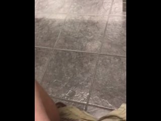 Nash Freer jerks and Cums in public bathroom 