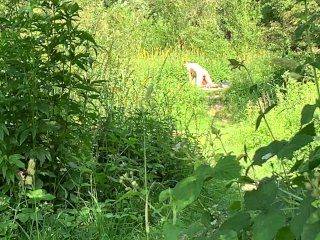 Two guys caught fucking in public at Nieuwe Meer in Amsterdam