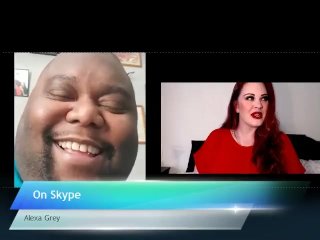 Alexa grey with Jiggy Jaguar Skype Interview