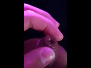 Trap playing with precum