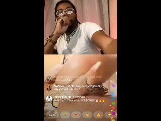 JAMAICAN GIRL ON GOLD GAD INSTAGRAM LIVE