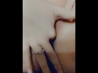 Fingering my cute wet pussy
