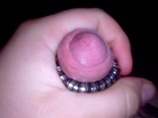Jerking off with dick toy