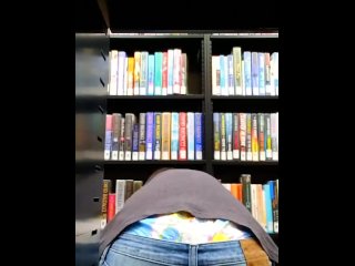 Peeking Diaper In Library 