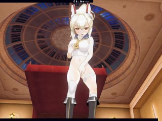 3D HENTAI Ayanami from Azur Lane masturbation and cum