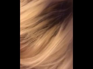 Naughty Blonde Gives Daddy A Blowjob