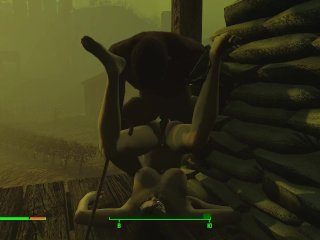 Black pensioner made a girl pregnant  Fallout, Porno Game 3d