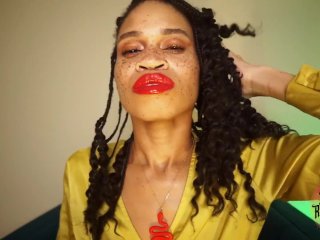 Goddess Rosie Reed Lipstick Fetish Mesmerize JOI Mindfuck Ebony Lips Red And Dangerous