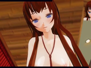 3D HENTAI POV Kurisu Makise rides your dick (Steins Gate)