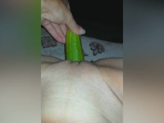 Hard and deep play with cucumber