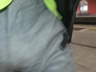 my bulge at the train station 1