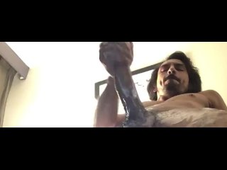 POV big dick leg shaking solo male cumshot