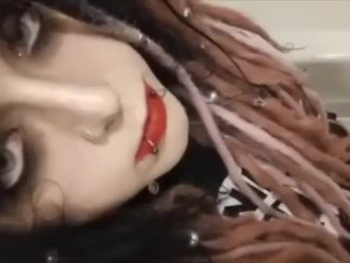 Obsessed friend made compilation goth doll talking like a complete Slut