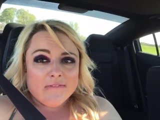 Girl cums multiple times in car