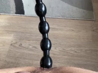 Very long anal beads