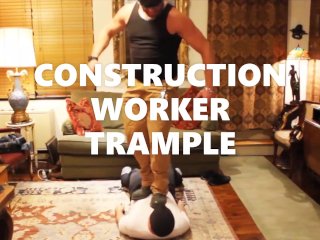 Straight Construction Worker Tramples His Gay Slave - TEASER