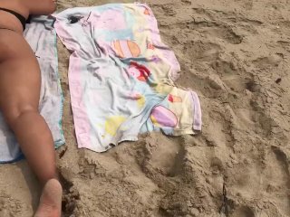 Perv was recording me tanning at the beach and I took his camera 
