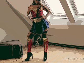 strong wonder woman used like a slut - first time cosplay costume roleplay sex_long version