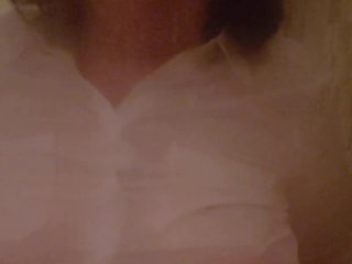 Perky Professional Wetlook~ Voyeur feel with Ms Jenna~ Soaking Stockings in the Shower HOT Fetish