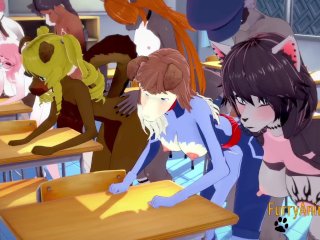 Furry Hentai 3D Yiff - Orgy Furry in a Classroom