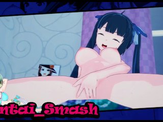 Hestia fingers herself in her bedroom until she cums. DanMachi hentai.