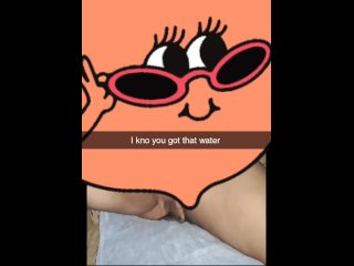 Kittyblu makes herself squirt on snapchat 